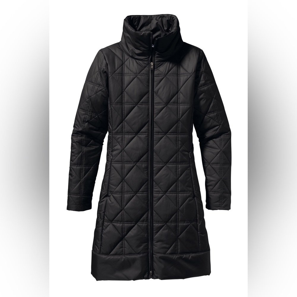 Patagonia Black Quilted Long Puffer Coat